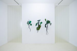 Gillian Brett, Bionic Leaf, 2021, Detail Ausstellung Stadtgalerie Saarbrücken, Foto: Oliver Dietze