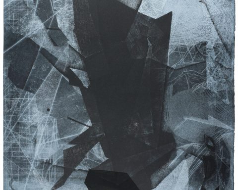 Eva Walker, Sequenz I-10, Radierung auf Papier, 77 x 55,5 cm, 2020
