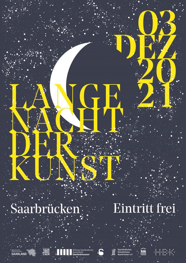 Plakat Lange Nacht der Kunst 2021
